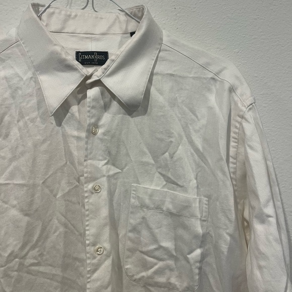 Vintage Gitman Bros Button Down Long Sleeve Shirt Men's 17.5-34 L Made in USA - Picture 3 of 5